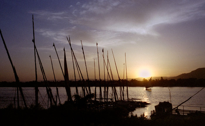 Feluccas on the Nile - Luxor