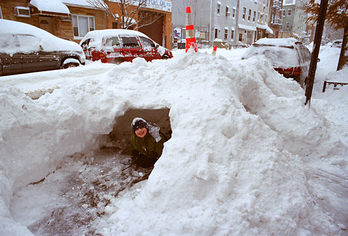 Snow fort!